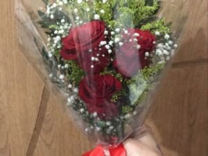 Buket Bunga Mawar Asli