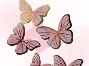 Pink Butterfly Topper
